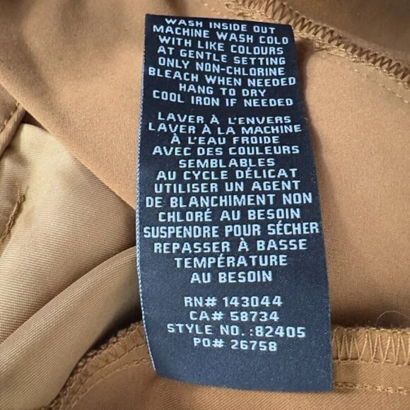 Seven for All Mankind High-Waist Pleated Semi Wide-Leg Trousers Brown Women's M - Picture 14 of 14